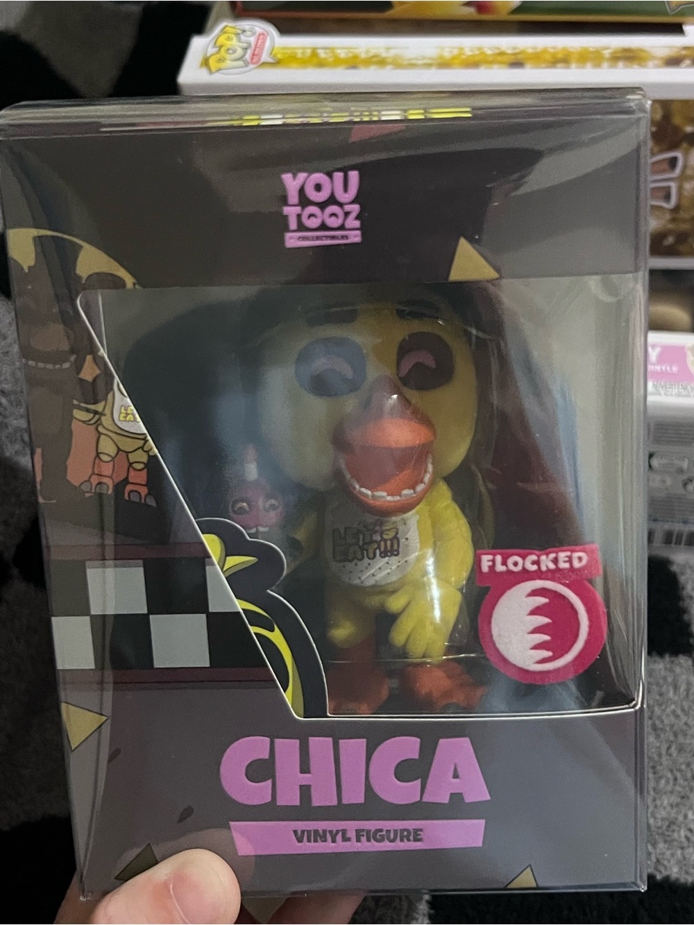 CHICA Flocked Yellow Vinyl Figure